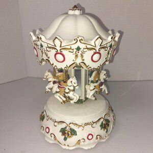 Vintage Avon  Wind-up Table Christmas Carousel